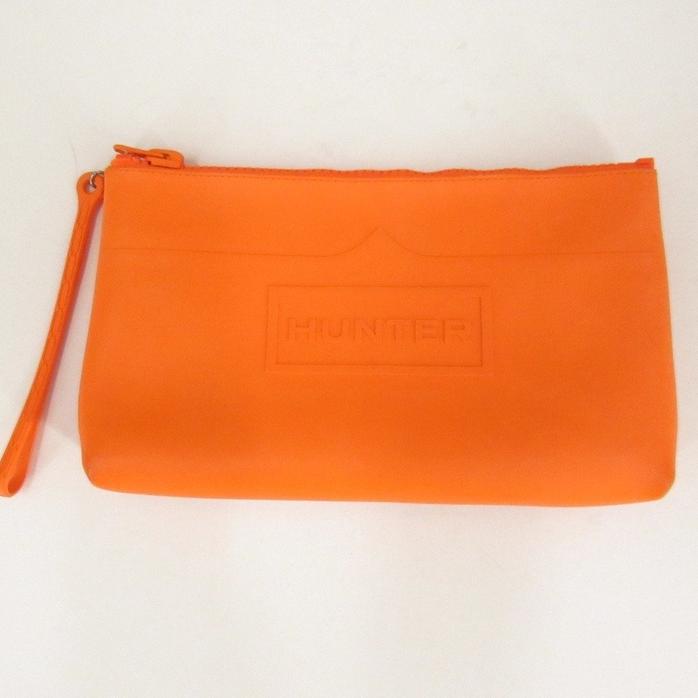 Hunter for Target Orange Top Zipper Rain Wristlet L:11"xW:1.5"xH:6"